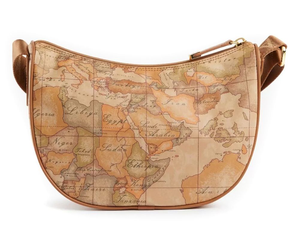 Alviero Martini 1A Classe Tracolla Mezzaluna Piccola Geo Soft C S006 6001 Col 0010 Natural
